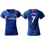 Women 2019-2020 club Chelsea home aaa version 7 blue Soccer Jerseys