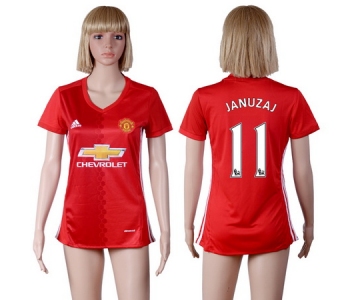 2016-17 Manchester United #11 JANUZAJ Home Soccer Women's Red AAA+ Shirt
