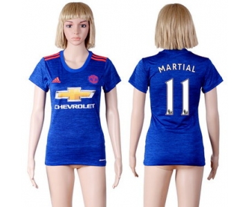 2016-17 Manchester United #11 MARTIAL Away Soccer Women's Red AAA+ Shirt