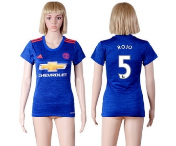 2016-17 Manchester United #5 ROJO Away Soccer Women's Red AAA+ Shirt