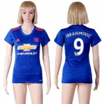 2016-17 Manchester United #9 IBRAHIMOVIC Away Soccer Women's Red AAA+ Shirt
