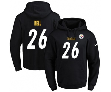 Nike Steelers #26 Le'Veon Bell Black Name & Number Pullover NFL Hoodie