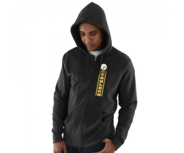 Pittsburgh Steelers Hook and Ladder Full-Zip Hoodie - Black