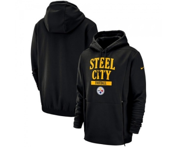 Pittsburgh Steelers Nike Sideline Local Lockup Pullover Hoodie Black