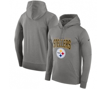 Pittsburgh Steelers Nike Sideline Property of Performance Pullover Hoodie Gray