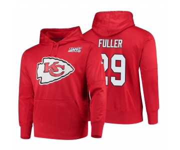Kansas City Chiefs #29 Kendall Fuller Nike NFL 100 Primary Logo Circuit Name & Number Pullover Hoodie Red