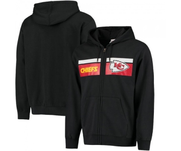 Kansas City Chiefs Majestic Touchback Full-Zip Hoodie - Black