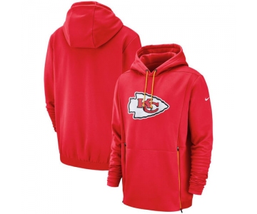 Kansas City Chiefs Nike Sideline Performance Player Pullover Hoodie Red