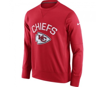 Men's Kansas City Chiefs Nike Red Sideline Circuit Performance Sweatshirt