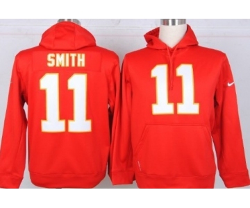 Nike Kansas City Chiefs #11 Alex Smith Red Hoodie