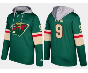 Adidas Minnesota Wild 9 Mikko Koivu Name And Number Green Hoodie