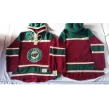 Old Time Hockey Minnesota Wild Blank Red Hoodie