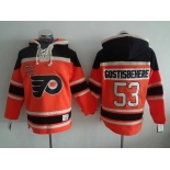 Men's Philadelphia Flyers #53 Shayne Gostisbehere Old Time Hockey Alternate Orange Hoodie