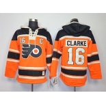 Old Time Hockey Philadelphia Flyers #16 Bobby Clarke 2012 Winter Classic Orange Hoodie