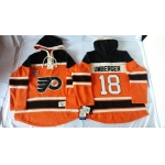 Old Time Hockey Philadelphia Flyers #18 R. J. Umberger 2012 Winter Classic Orange Hoodie