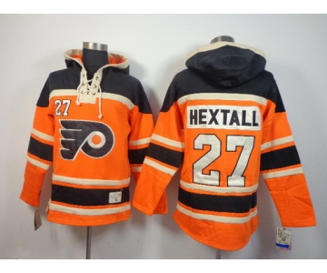 Old Time Hockey Philadelphia Flyers #27 Ron Hextall 2012 Winter Classic Orange Hoodie