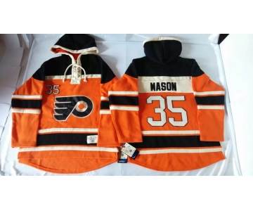 Old Time Hockey Philadelphia Flyers #35 Steve Mason 2012 Winter Classic Orange Hoodie