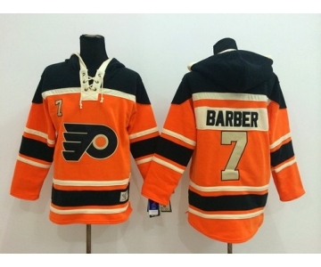 Old Time Hockey Philadelphia Flyers #7 Bill Barber 2012 Winter Classic Orange Hoodie