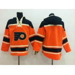 Old Time Hockey Philadelphia Flyers Blank 2012 Winter Classic Orange Hoodie