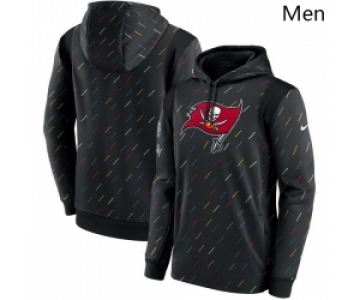 Men Tampa Bay Buccaneers Nike Charcoal 2021 NFL Crucial Catch Therma Pullover Hoodie