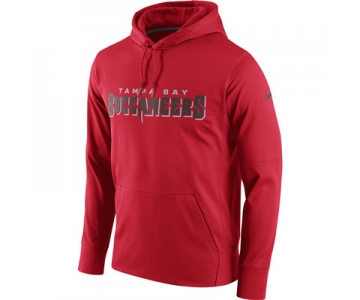Men's Tampa Bay Buccaneers Nike Red Circuit Wordmark Essential Performance Pullover Hoodie