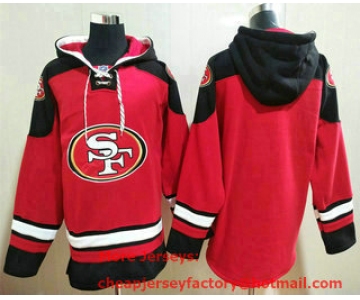 Men's San Francisco 49ers Blank Red Team Color New NFL Hoodie