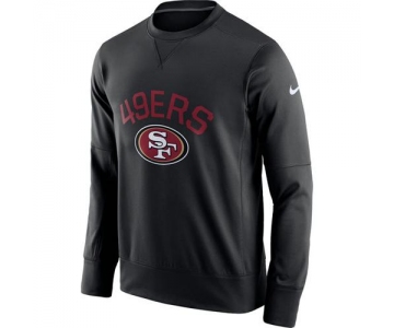 Men's San Francisco 49ers Nike Black Sideline Circuit Performance Sweatshirt