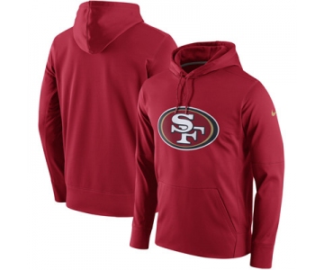Men's San Francisco 49ers Nike Scarlet Circuit Logo Essential Performance Hoodie