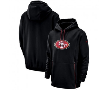 San Francisco 49ers Nike Sideline Performance Player Pullover Hoodie Black