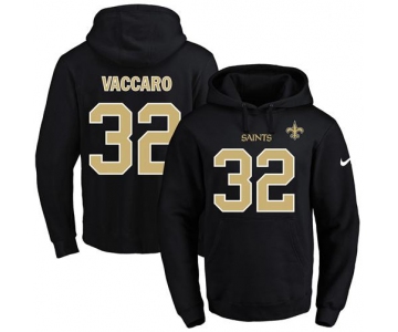 Nike Saints #32 Kenny Vaccaro Black Name & Number Pullover NFL Hoodie