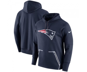 Men's New England Patriots Nike Navy Champ Drive Vapor Speed Performance Pullover Hoodie