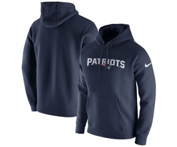 Men's New England Patriots Nike Navy Club Fleece Pullover Hoodie
