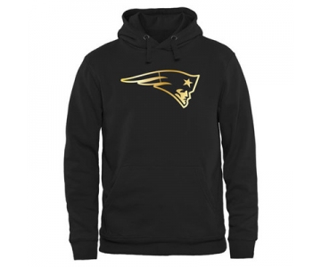 NFL New England Patriots Men's Pro Line Black Gold Collection Pullover Hoodies Hoody