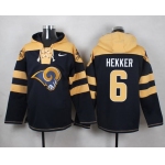 Nike Rams #6 Johnny Hekker Navy Blue Player Pullover NFL Hoodie
