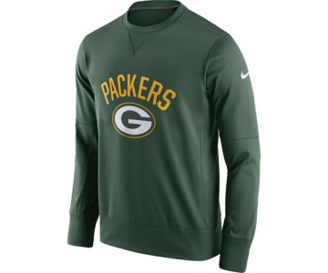 Men's Green Bay Packers Nike Green Sideline Circuit Performance Sweatshirt