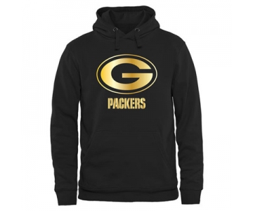 NFL Green Bay Packers Men's Pro Line Black Gold Collection Pullover Hoodies Hoody