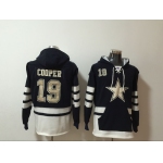 Men's Dallas Cowboys #19 Amari Cooper NEW Navy Blue Pocket Stitched NFL Pullover Hoodie