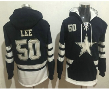 Men's Dallas Cowboys #50 Sean Lee 2016 Navy Blue Team Color Stitched NFL Hoodie