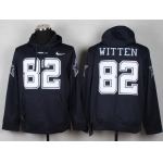 Nike Dallas Cowboys #82 Jason Witten Blue Hoodie