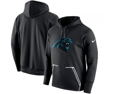 Men's Carolina Panthers Nike Black Champ Drive Vapor Speed Performance Pullover Hoodie