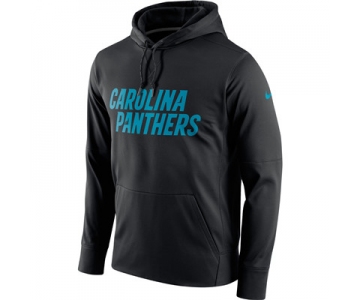 Men's Carolina Panthers Nike Black Circuit Wordmark Essential Performance Pullover Hoodie