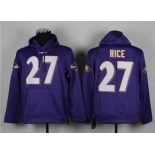 Nike Baltimore Ravens #27 Ray Rice Purple Hoodie