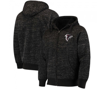 Atlanta Falcons G-III Sports by Carl Banks Discovery Sherpa Full-Zip Jacket - Heathered Black
