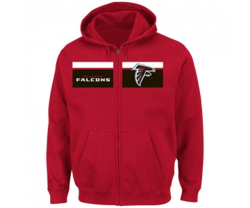 Atlanta Falcons Majestic Touchback Full-Zip Hoodie - Red