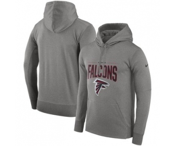 Atlanta Falcons Nike Sideline Property of Performance Pullover Hoodie Gray