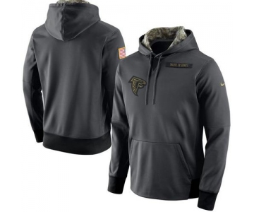 Men's Atlanta Falcons Nike Anthracite Salute to Service Player Performance Hoodie