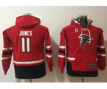 Nike Atlanta Falcons #11 Julio Jones Red Youth Name & Number Pullover NFL Hoodie