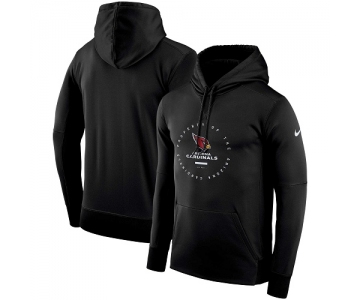 Men's Arizona Cardinals Nike Black Sideline Property Of Wordmark Logo Performance Pullover Hoodie