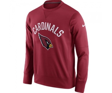 Men's Arizona Cardinals Nike Cardinal Sideline Circuit Performance Sweatshirt