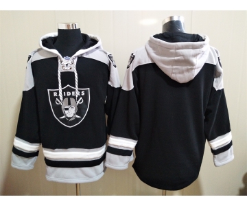 Men's Las Vegas Raiders Blan NEW Black Pocket Stitched NFL Pullover Hoodie